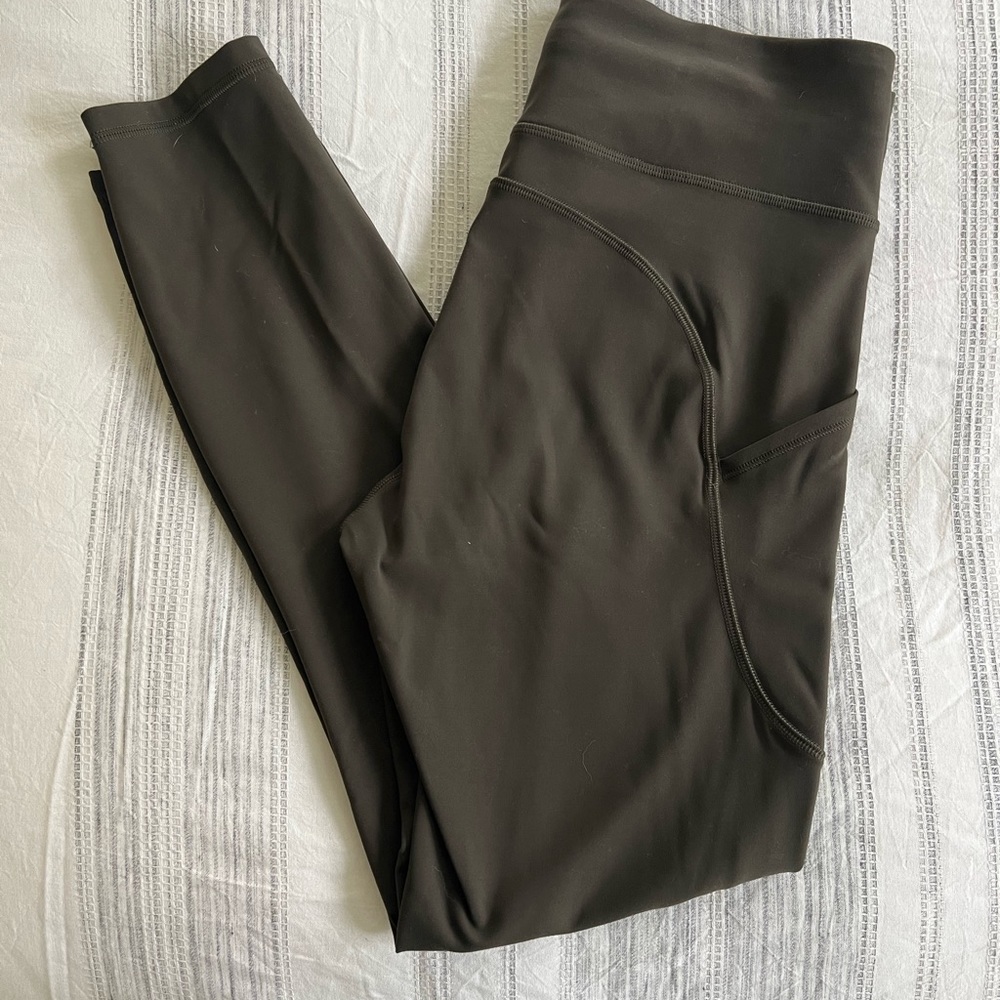 Lululemon Size 8 Algae Green High Rise Leggings